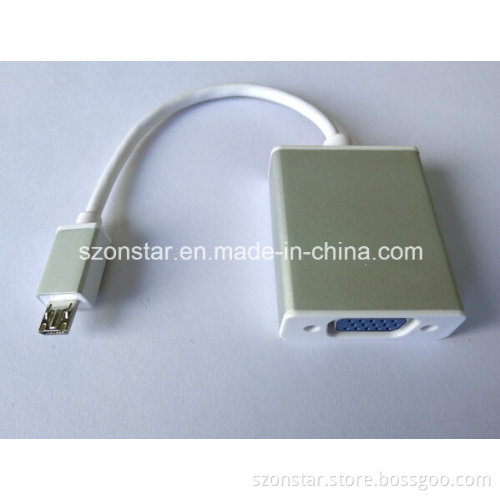 Micro USB to VGA Cable Converter with Audio (metal case)